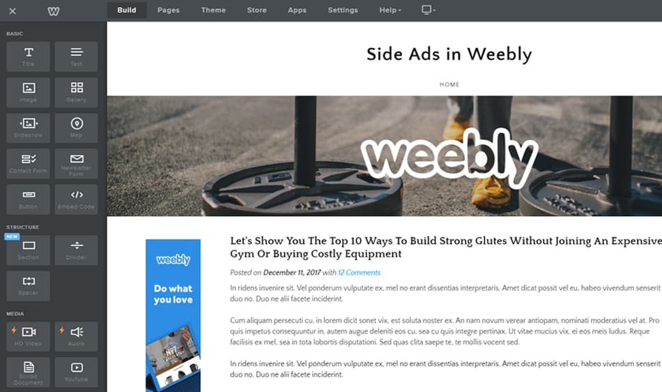 What is a weebly site